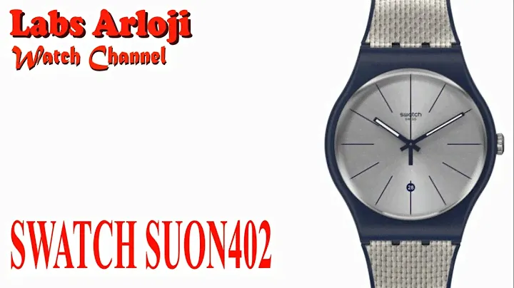 JAM TANGAN PRIA SWATCH SUON402 GREY CORD ORIGINAL UNBOXING
