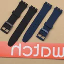 Аксессуары для часов Swatch силиконовый ремешок с пряжкой 17 мм 19 мм резиновый ремешок мужской и женский спортивный ремешок 20 мм ремешок для часов