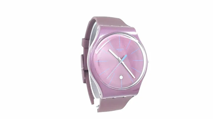 SWATCH Burgundazing Bordeaux Rubber Strap SUOR402 - E-oro.gr