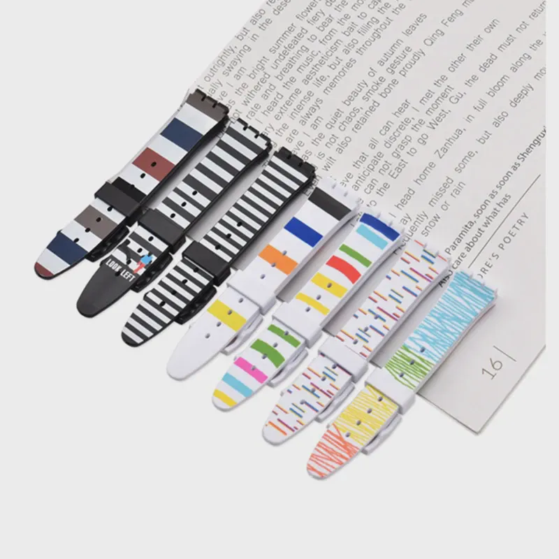 Ремешок для часов Swatch, силиконовый, водонепроницаемый, резиновый, 161719 мм (art.: 3a352cd6e29)-0
