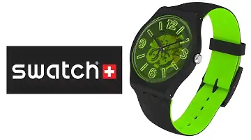 Swatch Yellowboost (but its really GREEN) - SUOB166 - 4K No talking, just video!
