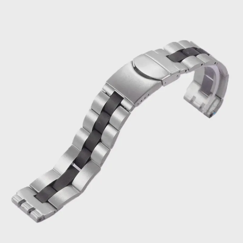 Ремешок для часов Swatch YCS YAS YGS IRONY, серебристый металлический браслет из нержавеющей стали для мужских и женских часов, аксессуары для часов (art.: 3920b45f886cc)
