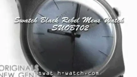 Swatch Black Rebel Mens Watch SUOB702