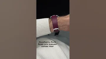 MoonSwatch Pluto with Perfect watch strap 🤩💜