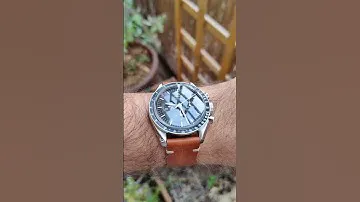 Omega Speedmaster 3861 Sapphire Sandwich with leather bracelet