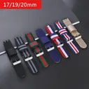 Нейлоновые ремешки для ремешка Swatch 17 мм 19 мм 20 мм Тканевый браслет Сменный ремешок браслет для спортивных часов Мужские аксессуары для часов
